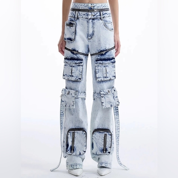 🔥zipper fly denim jeans - Picture 1 of 5